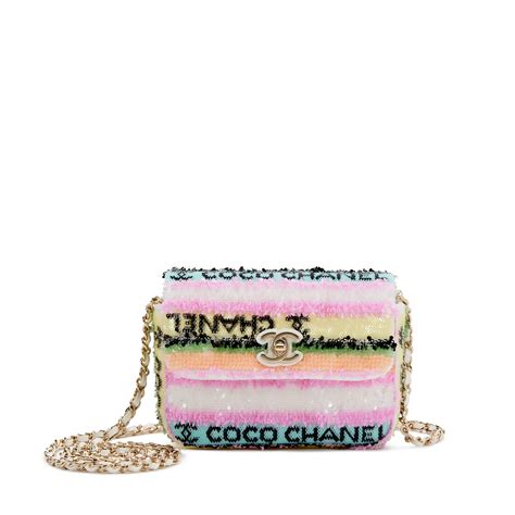 chanel sequin bag 2022|chanel disco bag.